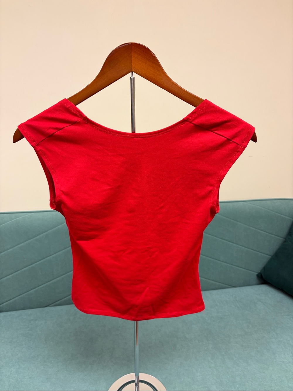Amazon Women's Red Boatneck Tank Top